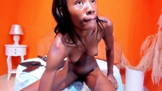 Horny skinny ebony