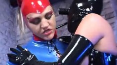 Hot Lesbians In Latex Outfits Franzisha And Juliette Please Each Other