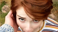 Big Butt Redhead Silvia Camps rides a big Cock