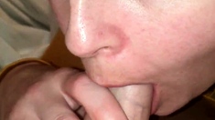 Amateur Blonde Blowjob CIM