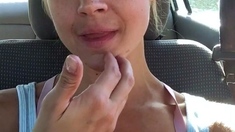 Amateur striptease and Solo masturbation