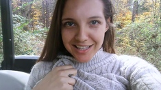 Busty brunette solo masturbation