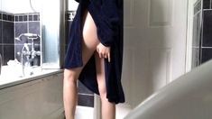 Curly Blonde Teen Records Solo Dildo Masturbation More At