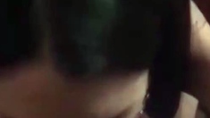 Black Girl sucks my cock while talking on the phone