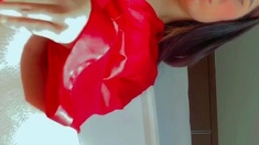 Cute amateur webcam teen girl toying pussy on webcam