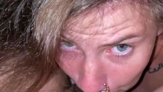 Blonde and brunette lesbians licking and sucking pussy