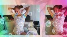 Japanese teen An Himeno in black lingerie sucking dick