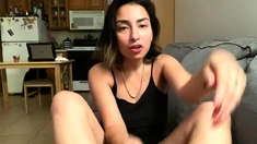 Close up teen masturbation