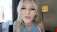 Amateur blonde teen sucks dick in hot pov blowjob sex tape