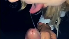 Cherie Snaps Sloppy Blowjob In The Car