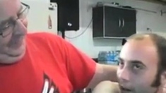 Dancing Daddy Bear Flashes His Big Cock On Webcam