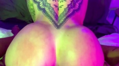 TheLatBarbie Tattoo Babe Gets Plowed By BBC In Fishnet
