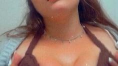 Chubby Brunette Big Boobs Dildo Masturbation