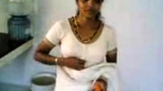 tamil show boobs in kitchen