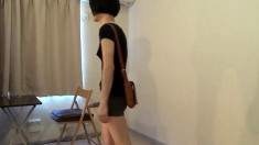 crossdresser wearing a mini skirt