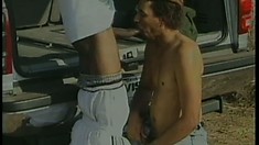 Horny Hitchhiker Surrenders His Ass To The Black Stud Before They Cum Together