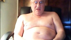 grandpa cum on cam and taste his cum